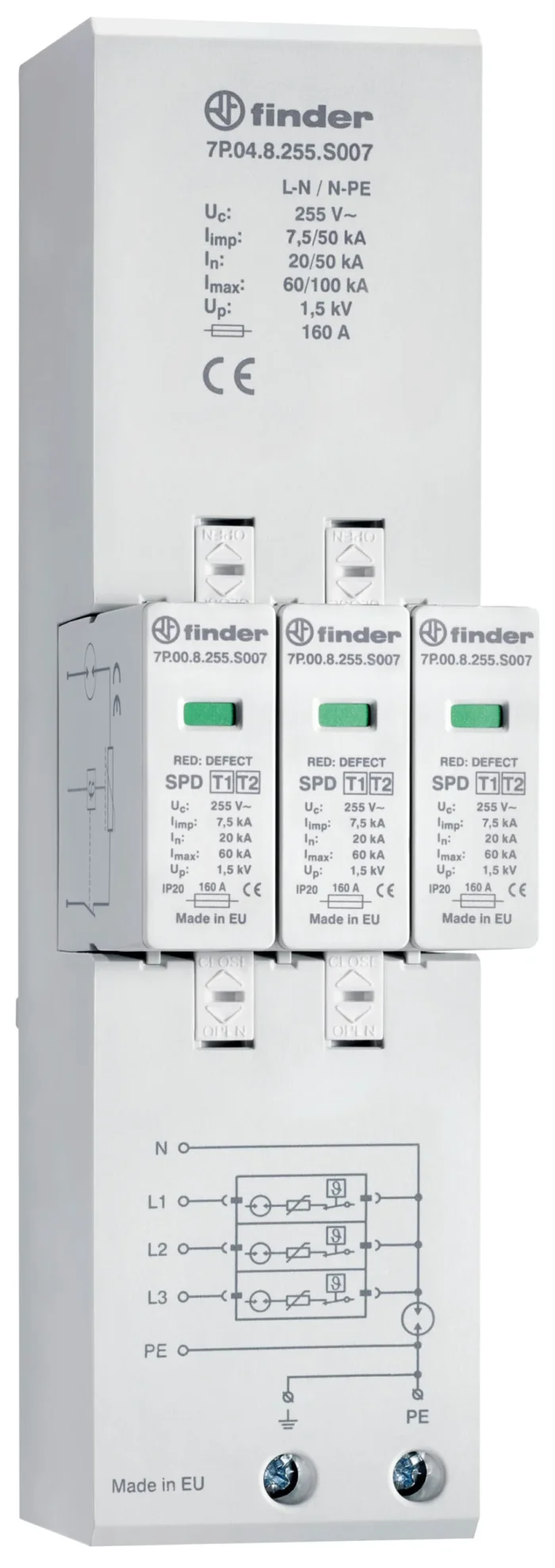 Finder Kombiableiter 7P.04.8.255.S007 – Bild 1