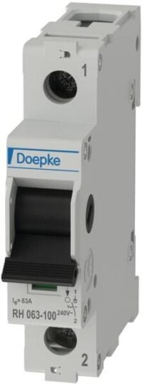 DOEPKE Hauptschalter 63A 1-polig IP40 mit Geh RH 063-100