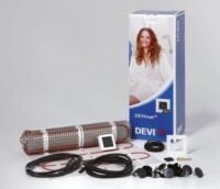 DEVI Dünnbettheizung 150W/qm 225W 1,5qm DEVImat 150 Dünnbett-Set Touch