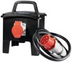 DOEPKE CEE-Kombi Gummi schwarz IP44 Fl_0,03A DPB 32 01-010 1x32A5p400V CEE-32A