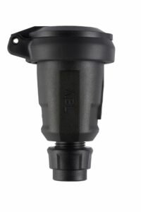 ABL Schutzkontaktkupplung Kunststoff IP54 ger 1580 schwarz Schraubkl