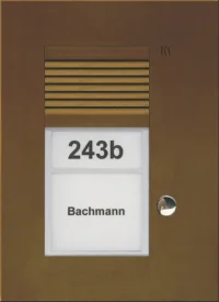 TCS Tür Control Audio Außenstation PUK 1 Taste 1spaltig Unterputz br PUK01/1-EB