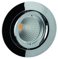 Rutec ALU55374 ALU Druckguss o.Spreng- Ring schwenkbar f.MR16 chrom 50 W