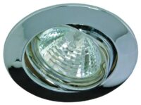 Rutec ALU55354 Alu-Druckguss Einbau- strahler chrom schwenkbar f.MR16
