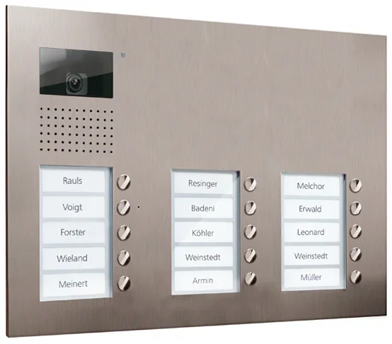 TCS TCS Tür Control Video color Außenstation V PUK 15 Tasten 3-spal AVU16150-0030