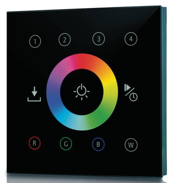 Rutec AC-Funk Touchpanel 4 ZONEN RGBW Funk PHZ540