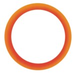 Ø 845mm H70mm 230V 97W IP20 4000K CRI80-orange ASCAR Wand-u Deckenleuchte