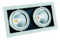 schwenk-drehbar quadr. 900mA 31W IP20-ws 2-Flammig CORU-80K LED-Einbaustrahler