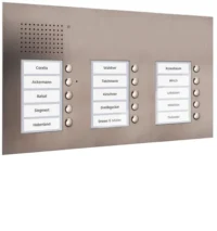 TCS Tür Control Audio Außenstation PUK 15 Tasten 3-spaltig Unterputz PUK15/3-ES