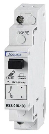 DOEPKE Steuerschalter Reiheneinbaugerät 1S 16A 250V RSS 016-100 1TE