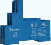 Finder Schraubfassung blau für Rel.40.31,41.31 95.03