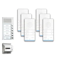 TCS Tür Control audio:pack Aufputz für 6 Wohneinheiten mit Außenstation PAK PAAF061/001