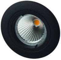 Rutec ALU55782-M ALU Druckguss ohne Sprengring starr für MR16 schwarz matt
