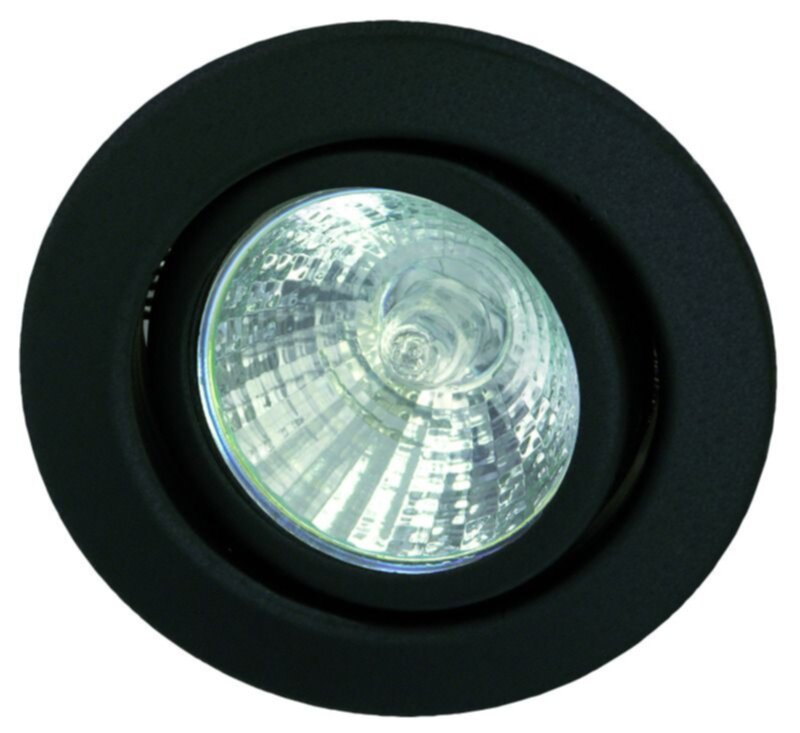 Rutec Rutec R55112-M Metall ohne Sprengring schwenkbar für MR16 Schwarz matt