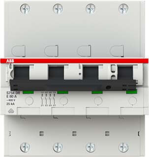 ABB ABB Stotz S&J Hauptlastschalter 25kA,80A,4P S754DR-E80