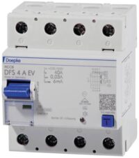 DOEPKE FI-Schutzschalter A 4-polig 400V 40A DFS4 040-4/0,03-A EV 0,03A 4TE Reiheneinbaugerät 10kA
