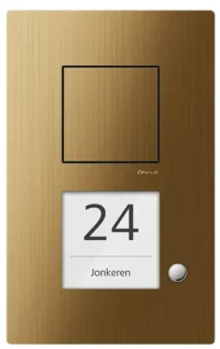 TCS Tür Control Carus Audio Außenstation 1-reihig bronze CAE1001-0151