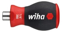 Wiha SB 3801-02 Stubby 1/4z magnetisch Schraubendreher mit Bit Magazin 33741