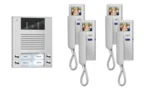 TCS Tür Control Videosprechanlgenset color 4 WE, mit Hörer PVE1540-0010