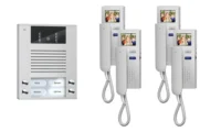TCS Tür Control Videosprechanlgenset color 4 WE, mit Hörer PVE1540-0010