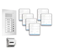TCS Tür Control pre:pack Audio Unterputz 6 Wohneinheiten mit Außenstation PUK PPUF06-EN/01
