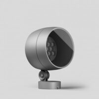 BEGA LED-Anbaustrahler 60W Konv DALI si 85236AK4 1LED 4000K ws 4440lm si mt Alu