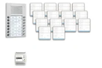 TCS Tür Control pre:pack Audio Aufputz 14 Wohneinheiten mit Außenstation PES PPAF14-EN/01