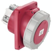 ABL CEE-Anbausteckdose 3-polig 125A 500V/schwarz F34S588 7h IP67 Schraubkl abgew Kunststoff
