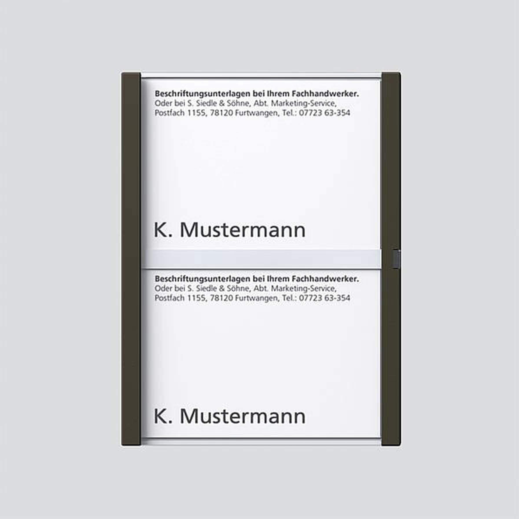 Siedle Siedle&Söhne Namensschild graph-met kpl für TM 612-2 GM 200029787-00