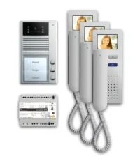 TCS Tür Control Video-Türsprechanlagenset 3 Tasten Aufputz, Telefon PVC1430-0010