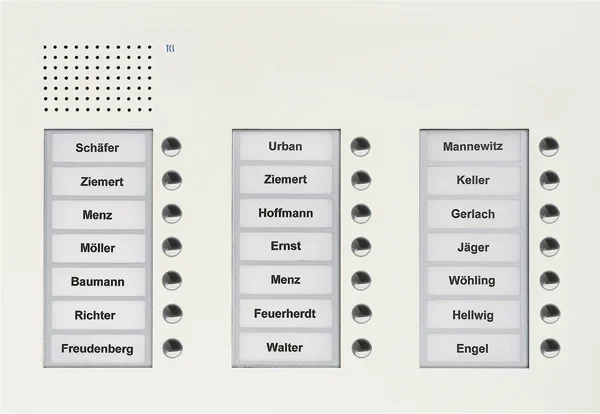 TCS TCS Tür Control Audio Außenstation PUK 21 Tasten 3-spaltig Unterputz PUK21/3-WS