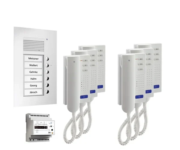 TCS TCS Tür Control Paketlösung Unterputz 6 Wohneinheiten PPU06-EN/02