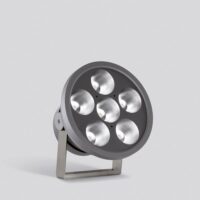 BEGA LED-Anbaustrahler 132W Konv DALI mt 84552 6LEDs graphit RGBW 8335lm graphit