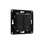 SHELLY Wandtaster 2-fach Schwarz WS2s