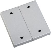 ELDAT RTS23-ACC-02-25P2 Wippe AUF/ZU 2x Format 55 alu-lackier für Wandsender RTS23