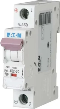 Eaton (Installation) Leitungsschutzschalter 32A,1-polig, Steckklemme C, DC PXL-C32-DC