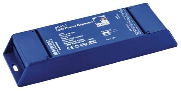 Rutec 80491 LED Power Repeater 240W/12V 480W/24V für Vardaflex mehrfarb. 4-Kanal