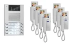 TCS Tür Control Videosprechanlgenset color 7 WE, mit Hörer PVE1570-0010