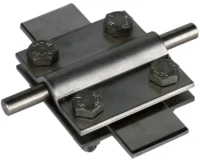 Dehn Kreuzstück NIRO für Rd 8-10/Fl 30mm KS 8.10 FL30 V4A