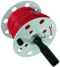 Dehn Drahthaspel 100m, 0,75qmm, rot DHK80BSML0.75L100MRT