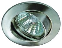 Rutec ALU55355 ALU-Druckguss Einbau- Strahler Schwenkbar f.MR-16 - Eisen-50 W