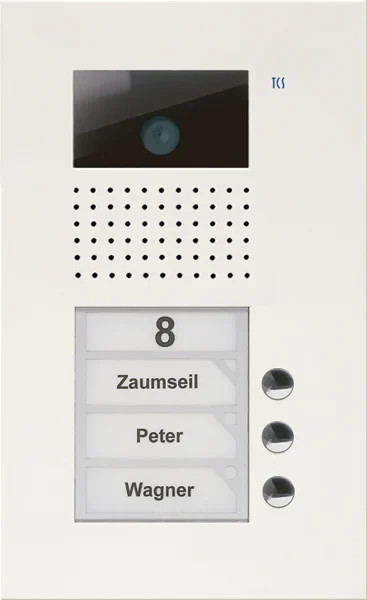 TCS TCS Tür Control Video color Außenstation V PUK 3 Tasten 1-spalt AVU14030-0019