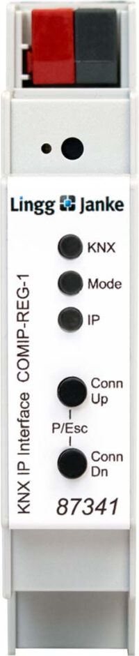 Bild vom Produkt: Lingg&amp;Janke KNX Systemschnittstelle KNX und Ethernet COMIP-REG-1