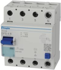 DOEPKE FI-Schutzschalter A 4-polig 400V 63A DFS4 063-4/0,03-A R 0,03A 4TE Reiheneinbaugerät 10kA
