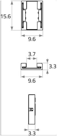Rutec 70328 Direktverbinder Gapless Einfarbig 8mm für VARDAflex LED-Strips