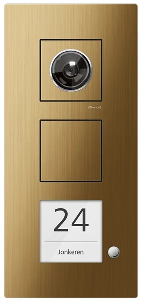TCS TCS Tür Control Carus Video Außenstation 1-reihig Aufputz bronze CAE2001-0151