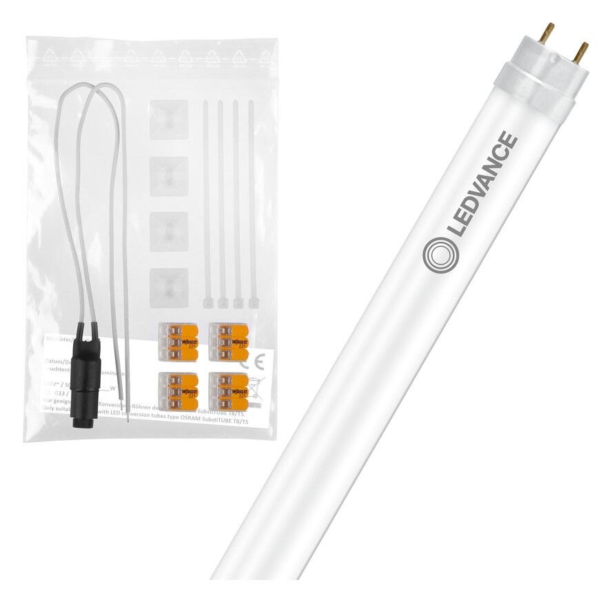 Ledvance Ledvance LED TUBE T8 EM UO S Kit1lp 1500 22.2W 840 LED-Röhre KVG/VVK Splittersch.