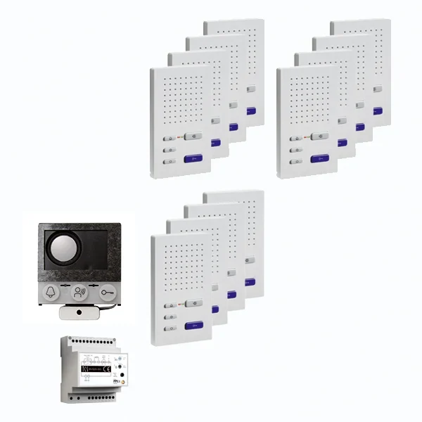 TCS TCS Tür Control audio:pack Einbau für 12 Wohneinheit PAIF120/004