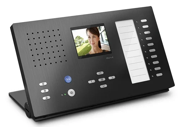 TCS TCS Tür Control Video color Innenstation TischCAI2210+10TA schwarz CAI2210-0156