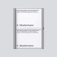Siedle&Söhne Namensschild titan-met kpl für TM 612-2 TM 200029789-00